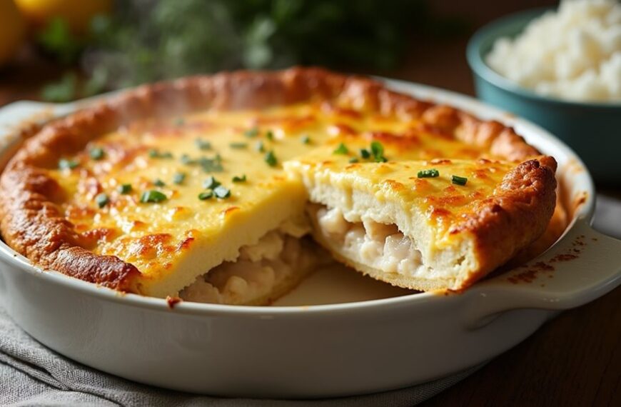 seafood filled pastry dish