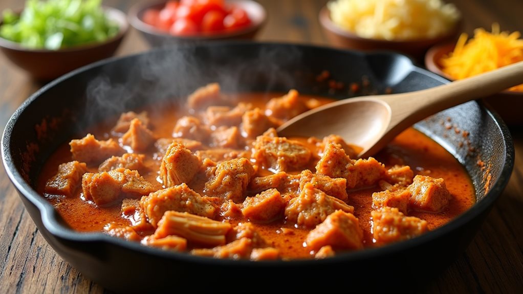 sizzling homemade chicken tacos