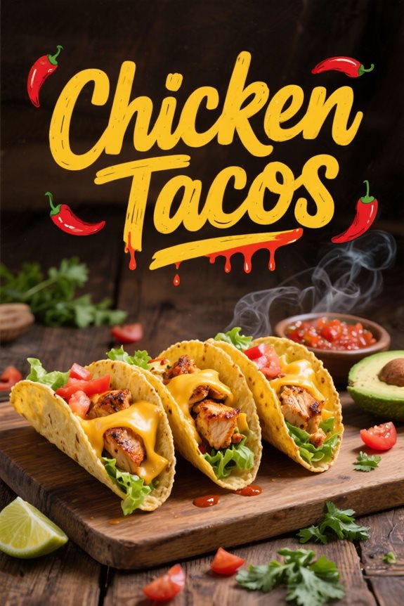 sizzling homemade chicken tacos
