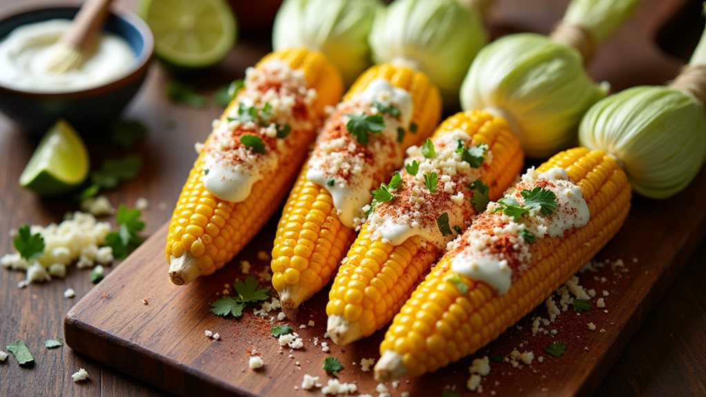 sizzling mexican street corn