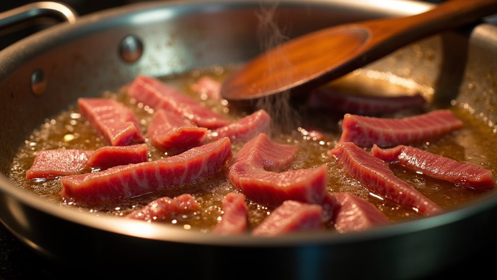 sizzling savory pepper steak