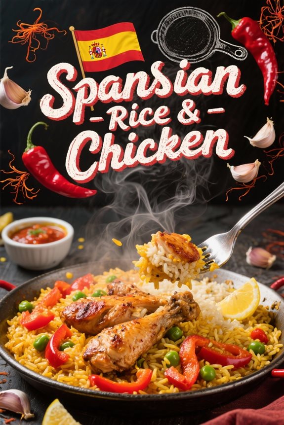 sizzling spanish chicken dish
