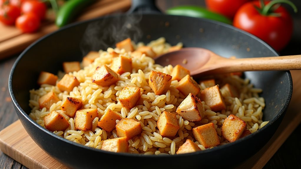 sizzling spanish chicken rice