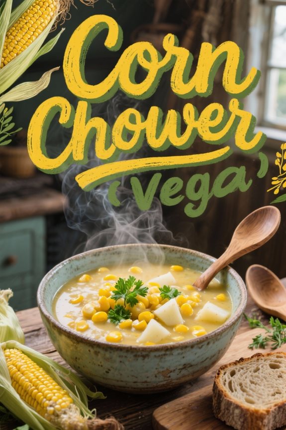 soothing vegan corn chowder