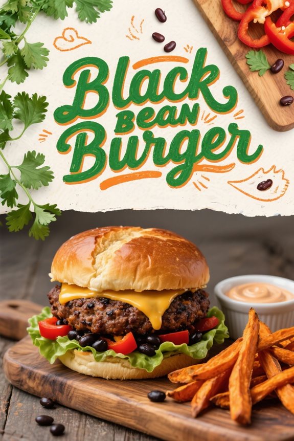 soul satisfying black bean burgers