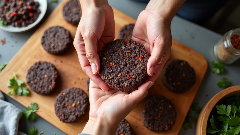 soul satisfying black bean burgers