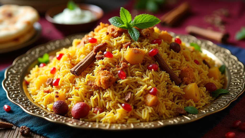 spiced rice with chicken
