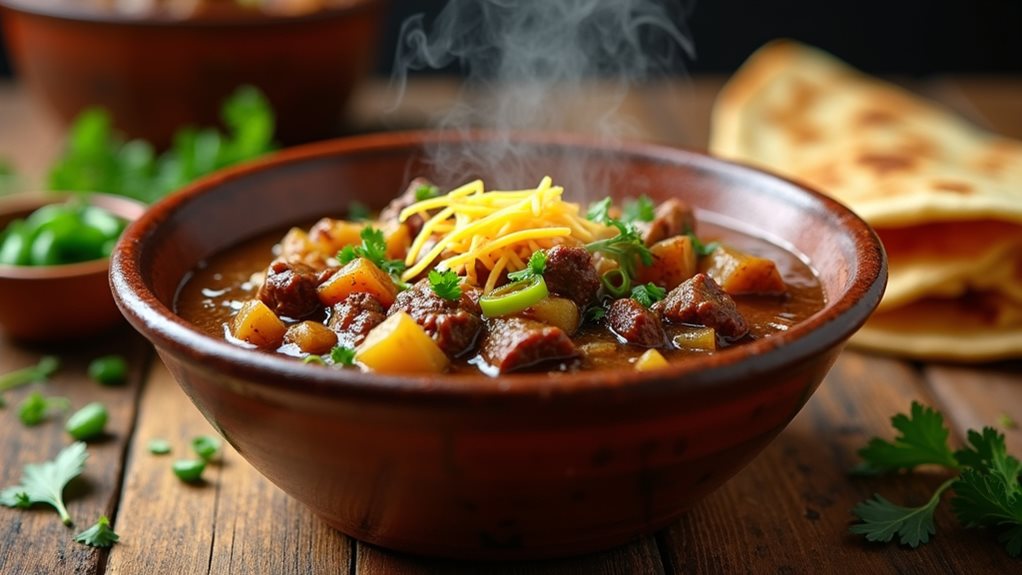spicy beef and chile stew