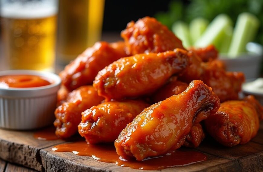 spicy chicken wing appetizer
