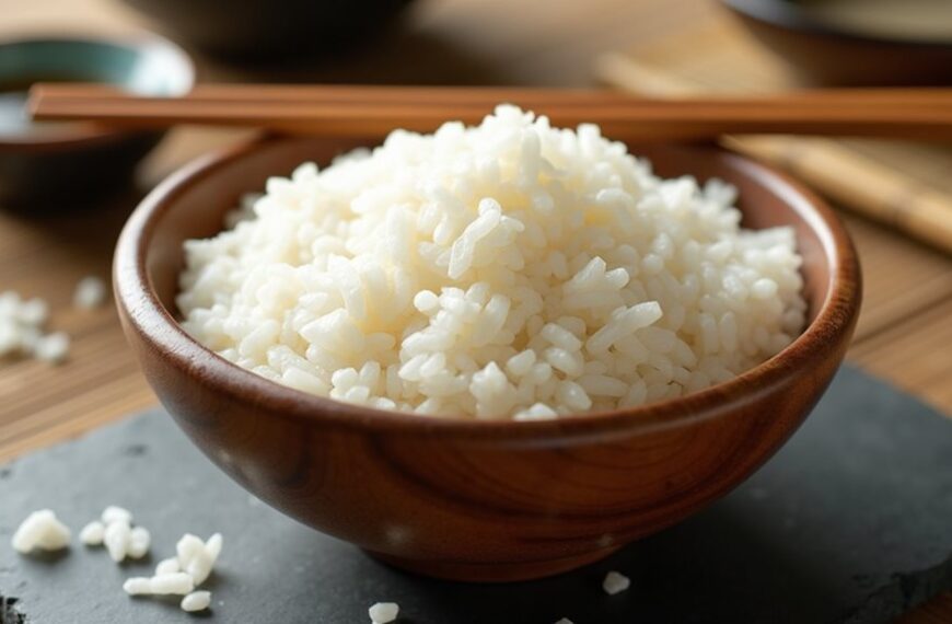sticky japanese rice preparation