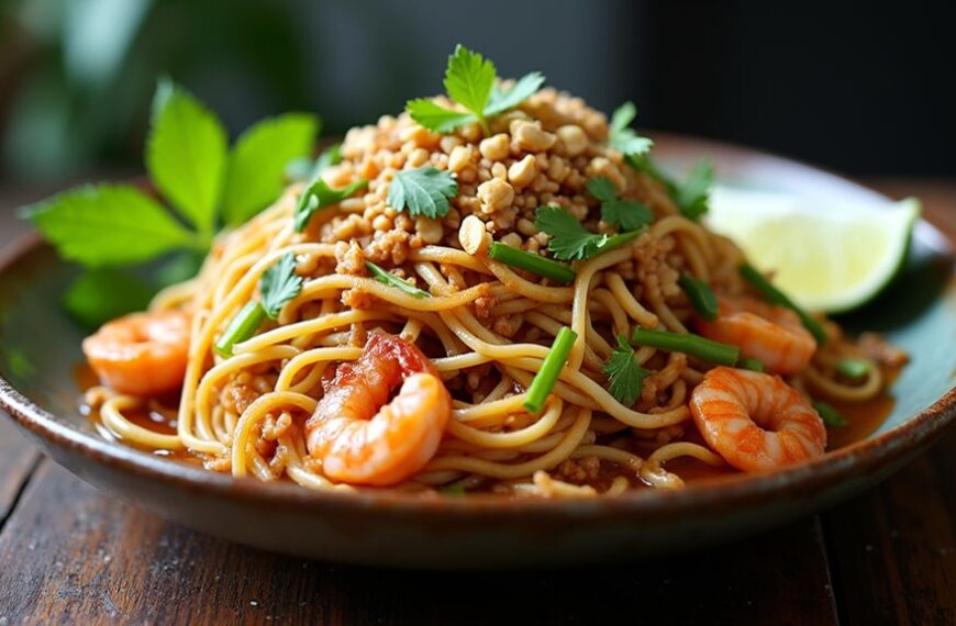 stir fried rice noodle dish