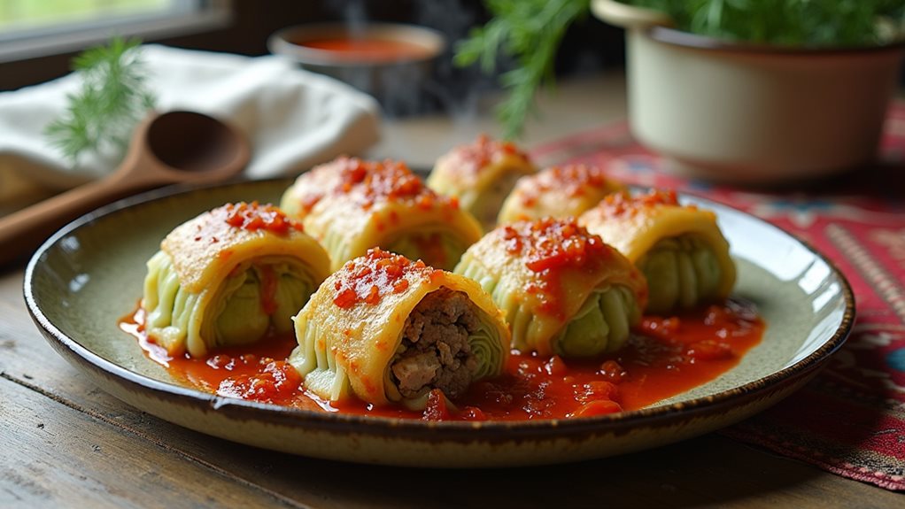 stuffed cabbage leaves recipe