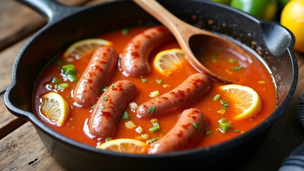 sweet and tangy picnic franks