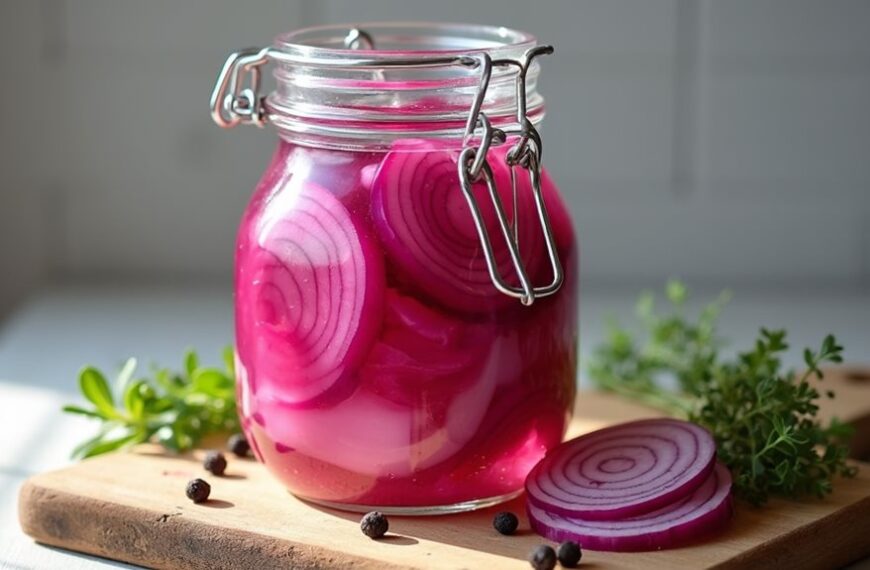tangy fermented onion condiment