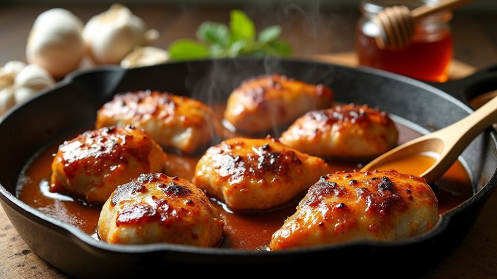 tangy sweet honey garlic chicken