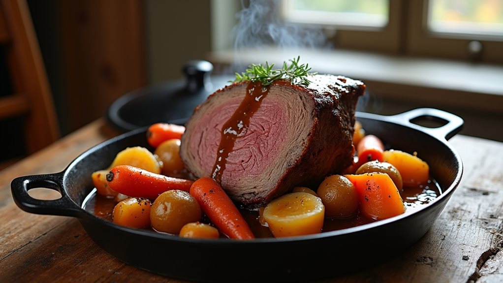 tender slow cooked beef