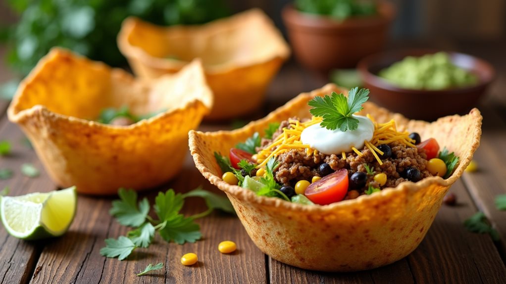 tortilla salad bowl shells