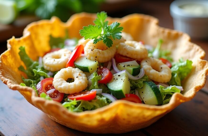 tortilla shell salad bowls
