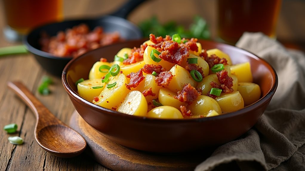 traditional warm potato salad