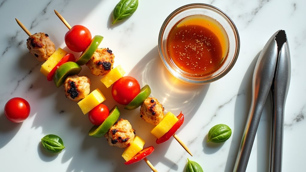 tropical chicken kebabs recipe