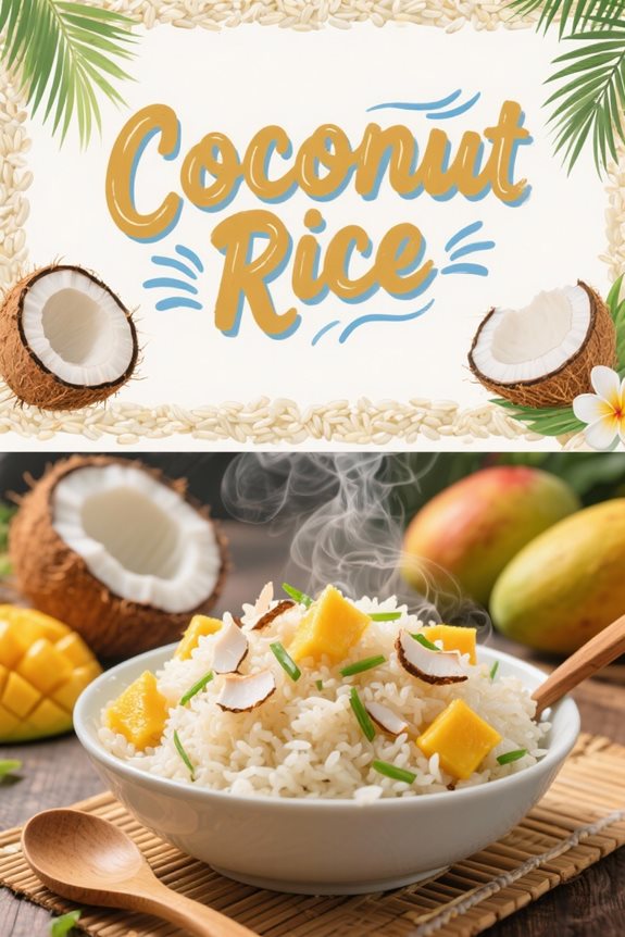 tropical paradise coconut rice