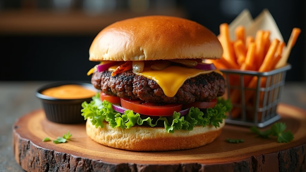 vegetarian black bean patty