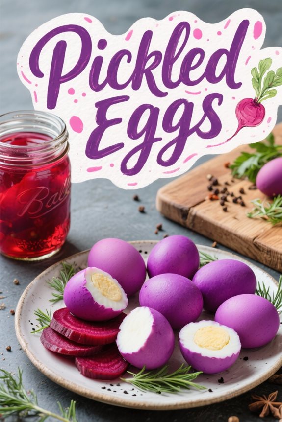 vibrant overnight pickled eggs