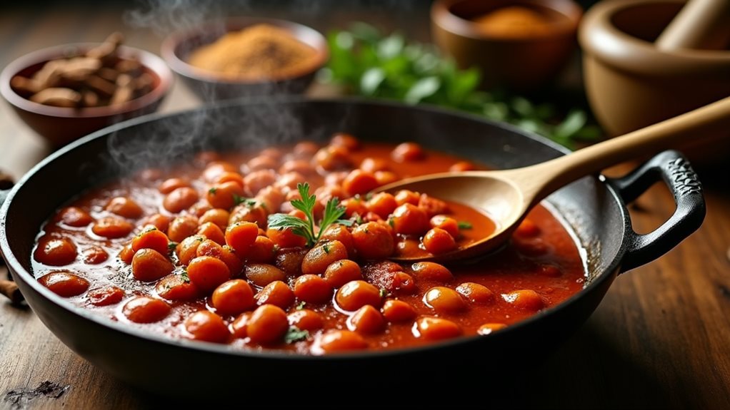 vibrant rajma with spices