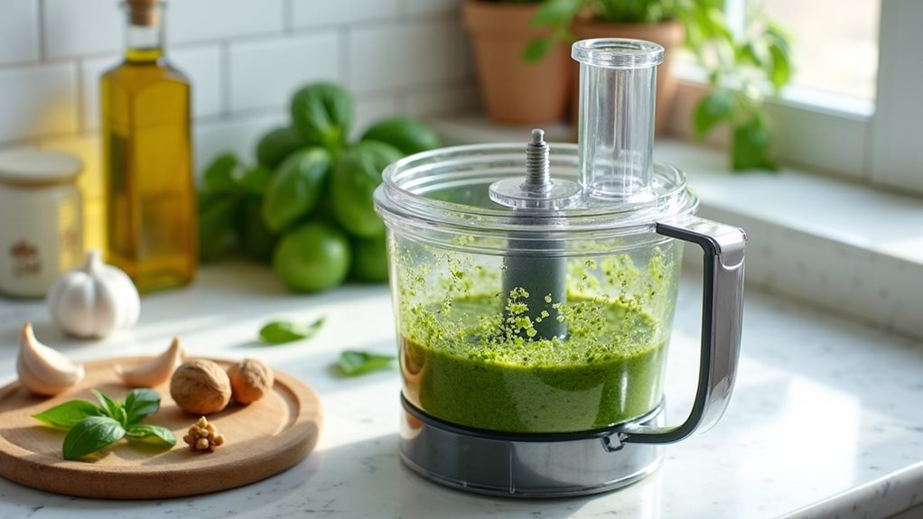 vibrant walnut basil pesto