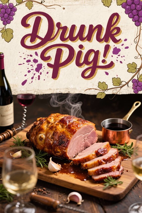 wine infused pork roast feast
