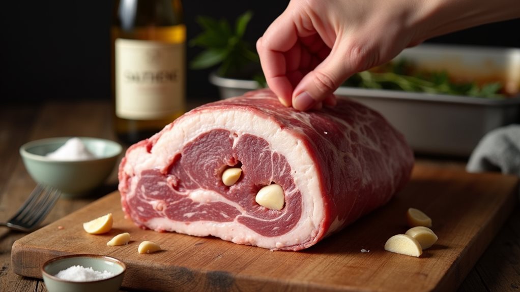 wine infused pork roast preparation