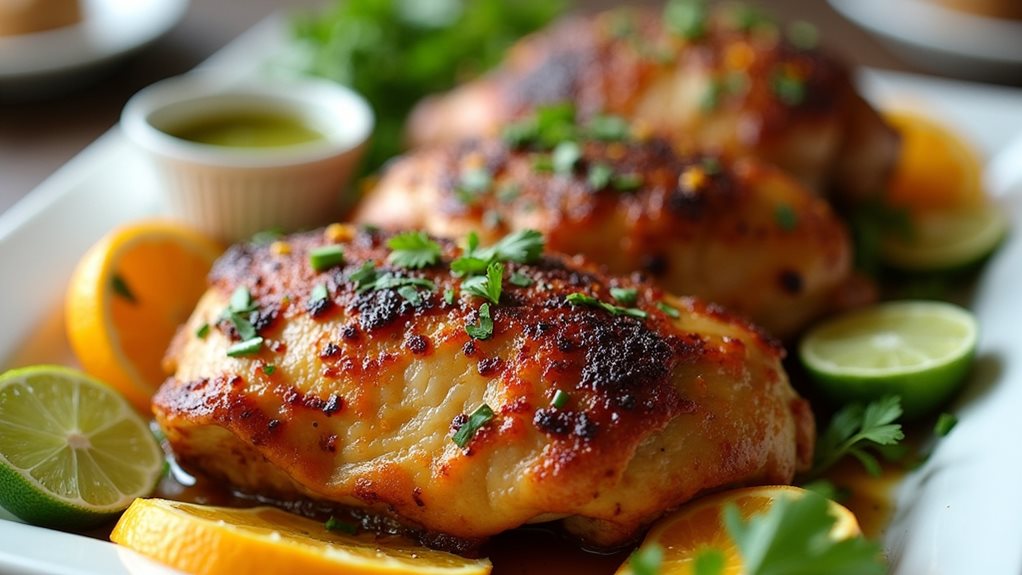 zesty citrus marinated chicken thighs