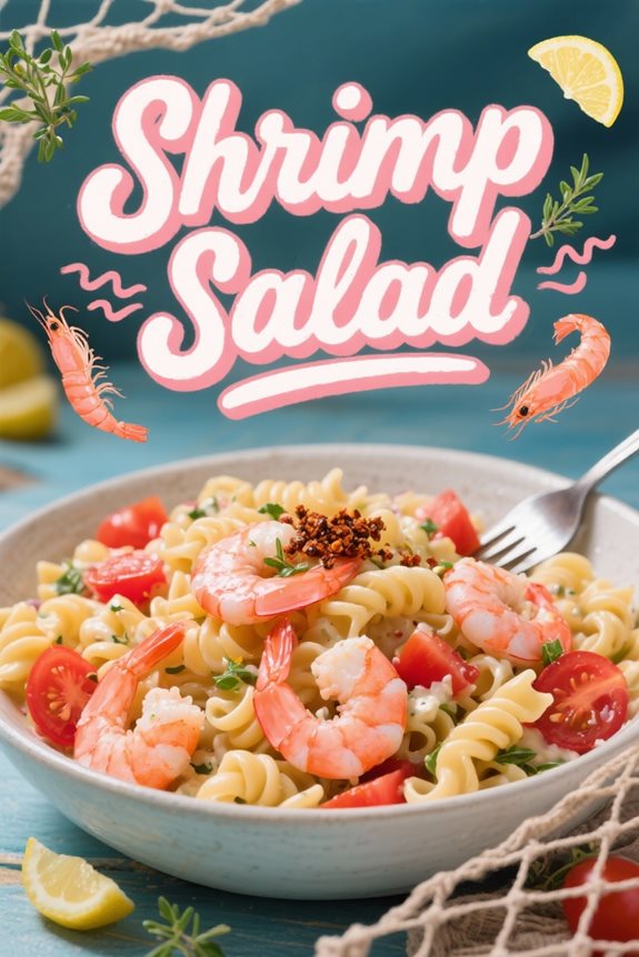 zesty shrimp macaroni salad