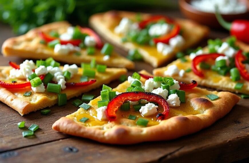 grilled flatbreads with toppings
